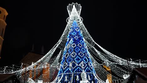 christmas tree of vilnius city, lithuania