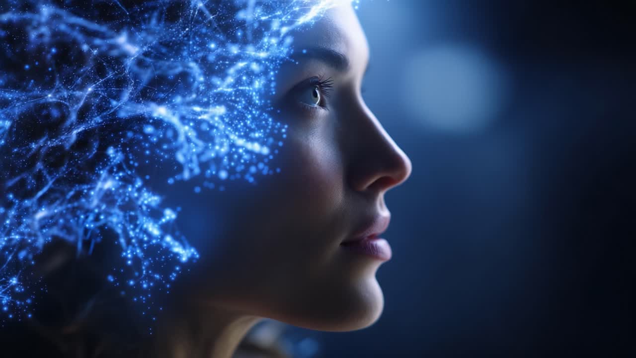 Exploring the Intersection of Human Emotion and Technology: A Representation of Neural Connections in a Thought-Provoking Portrait