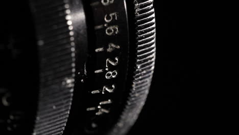 Vintage-film-lens-Aperture-ring-Macro-shot