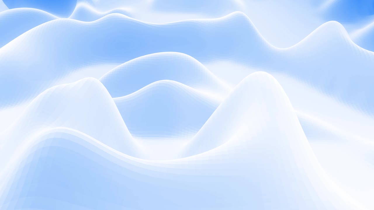 stylish blue white creative abstract low poly background in 4k. Abstract wavy pattern move on surface in loop. Smooth soft seamless animation. Simple minimalistic geometric bg.