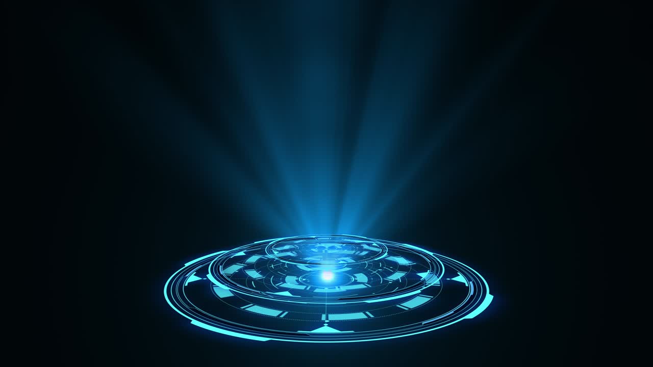 홀로그램: 미래의 sf 인터페이스, 기술 배경, 기술 제목과 배경, 뉴스 헤드라인, 비즈니스 인트로 스크린 세이버