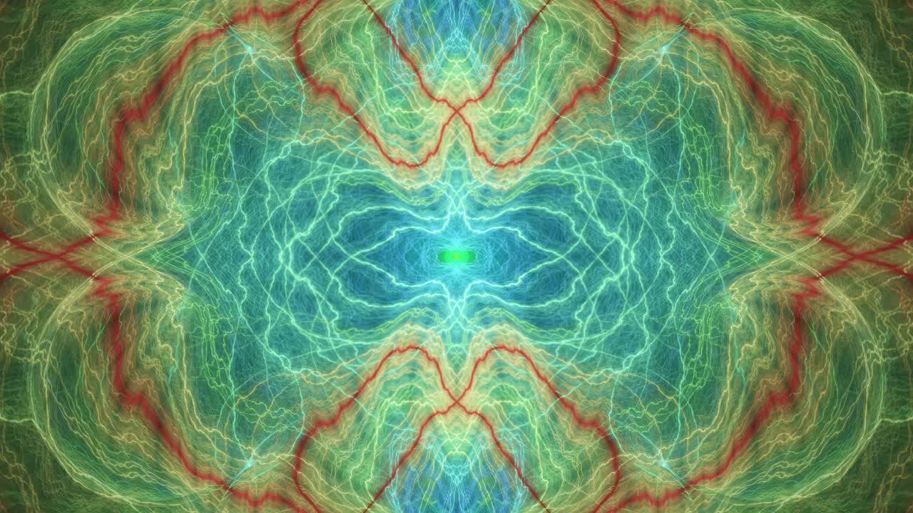 intrincadas formas geométricas fluidas fondo, bucle sin fisuras de flujo de energía psicodélica, ritmos visuales remolinos de fantasía, trance hipnótico mandala patrones abstractos - vibraciones espirituales futuristas