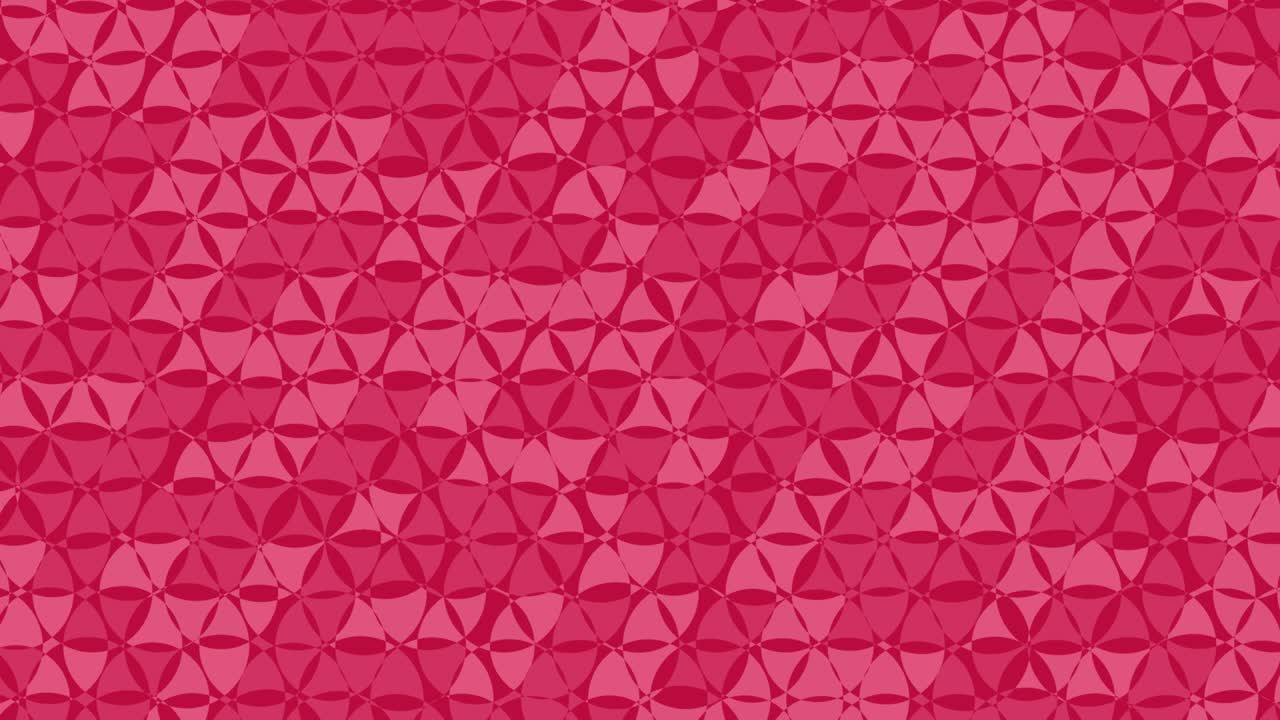 los círculos rojos parecen caleidoscopios soplando en el viento.