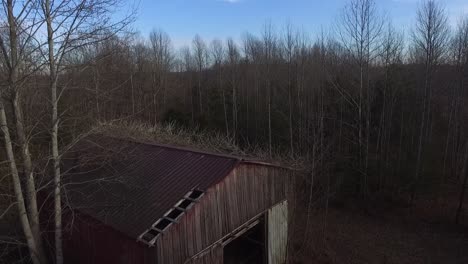 tobacco barn drone slowly drops