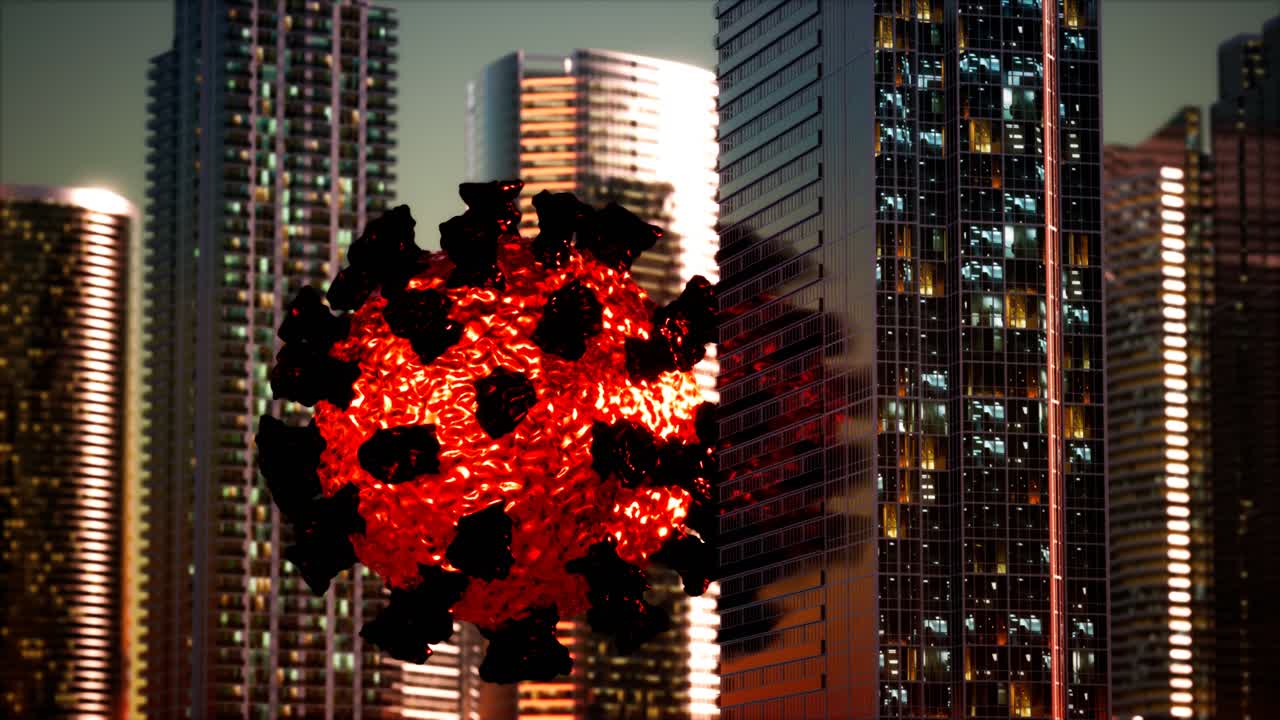 코로나바이러스 감염으로 인한 격리로 인한 빈 도시