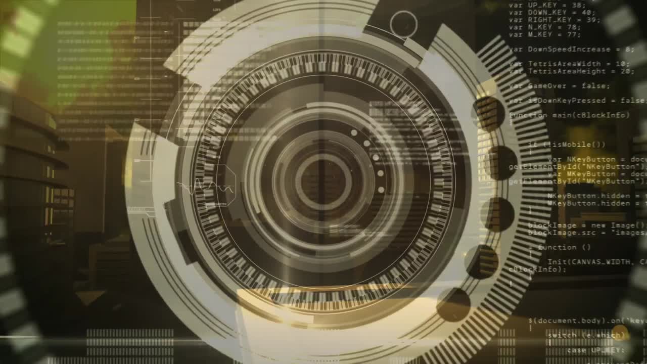 초점을 맞추는 카메라 렌즈의 디지털 복합