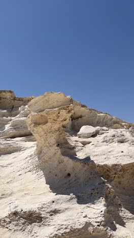 a view of a mountain in desert, close up shot