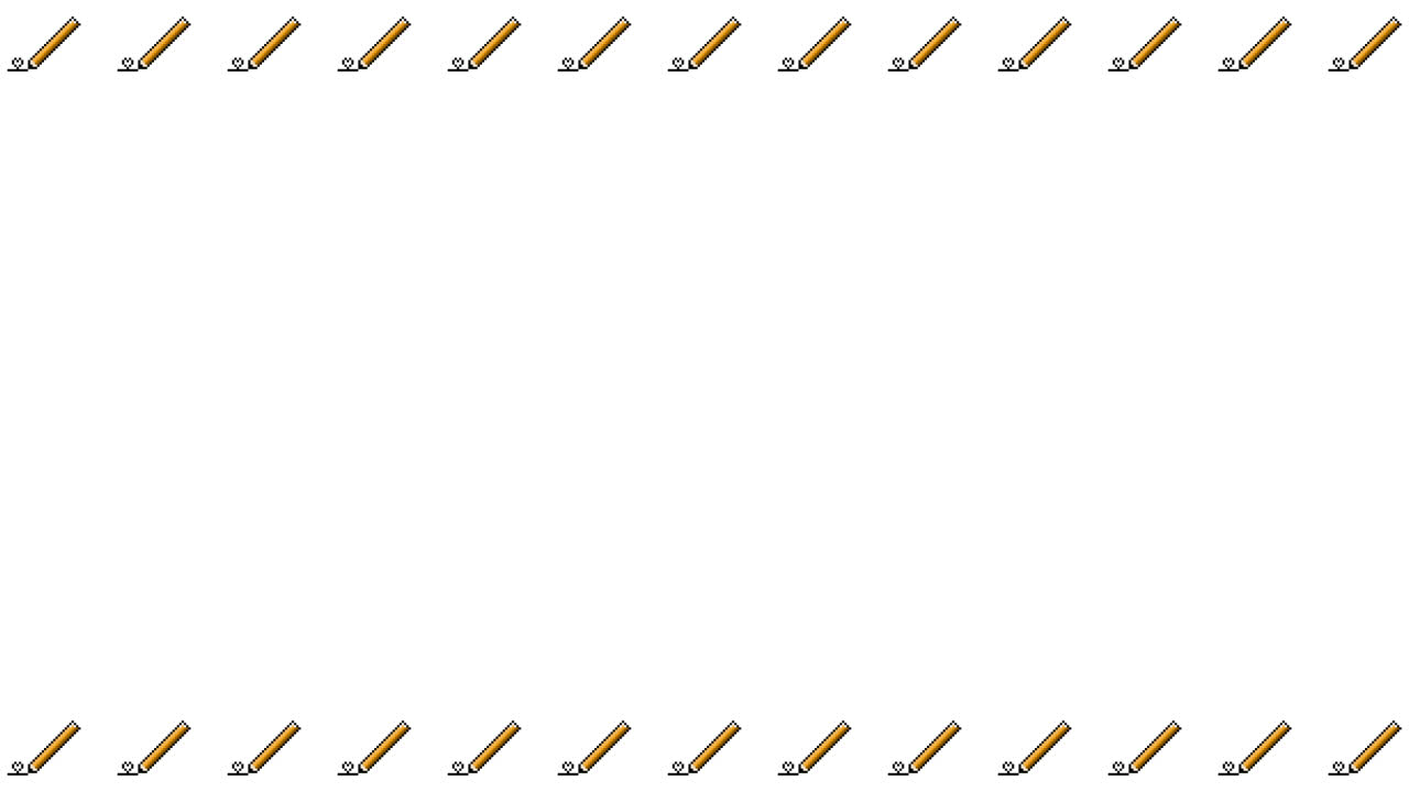 Pixel Art Pencil Frame Animated Overlay 1080p Transparent 30 fps (8).mov
