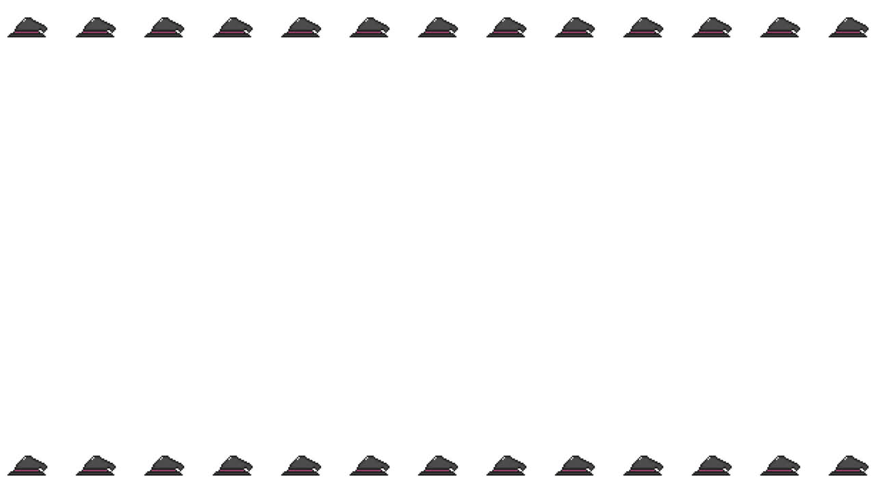 Pixel Art Witch Hat Frame Animated Overlay 1080p Transparent 30 fps (1).mov