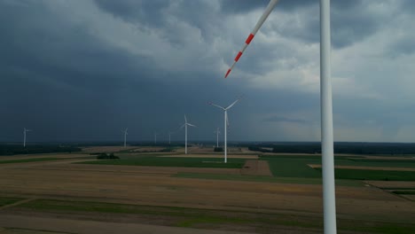 Blue-sky-background,-clouds-and-lightning