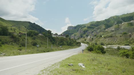 paisaje de carreteras de montaña