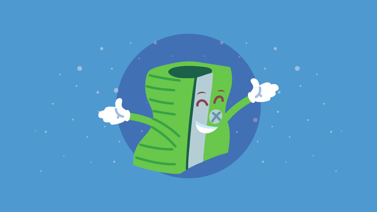 귀여운 만화 연필 날카로움