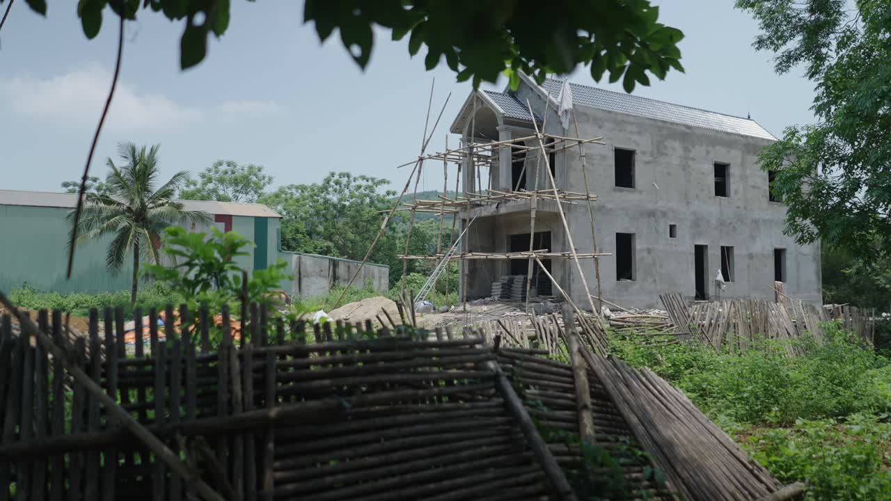 Unfinished House Under Construction
