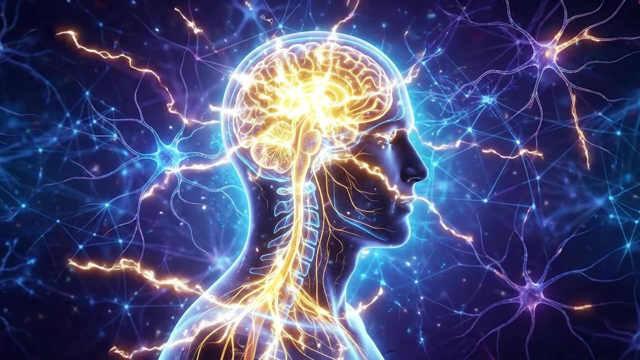 Visualizzazione medica dettagliata del cervello umano