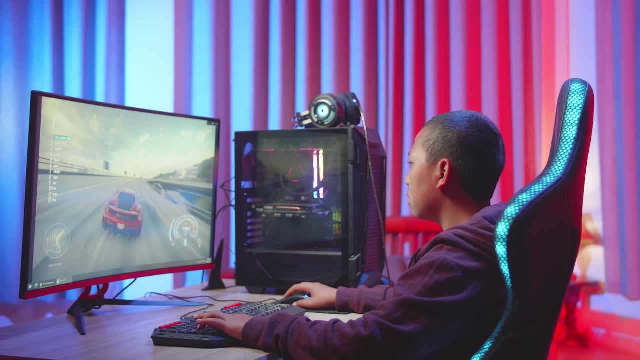 Teenager Gaming Session