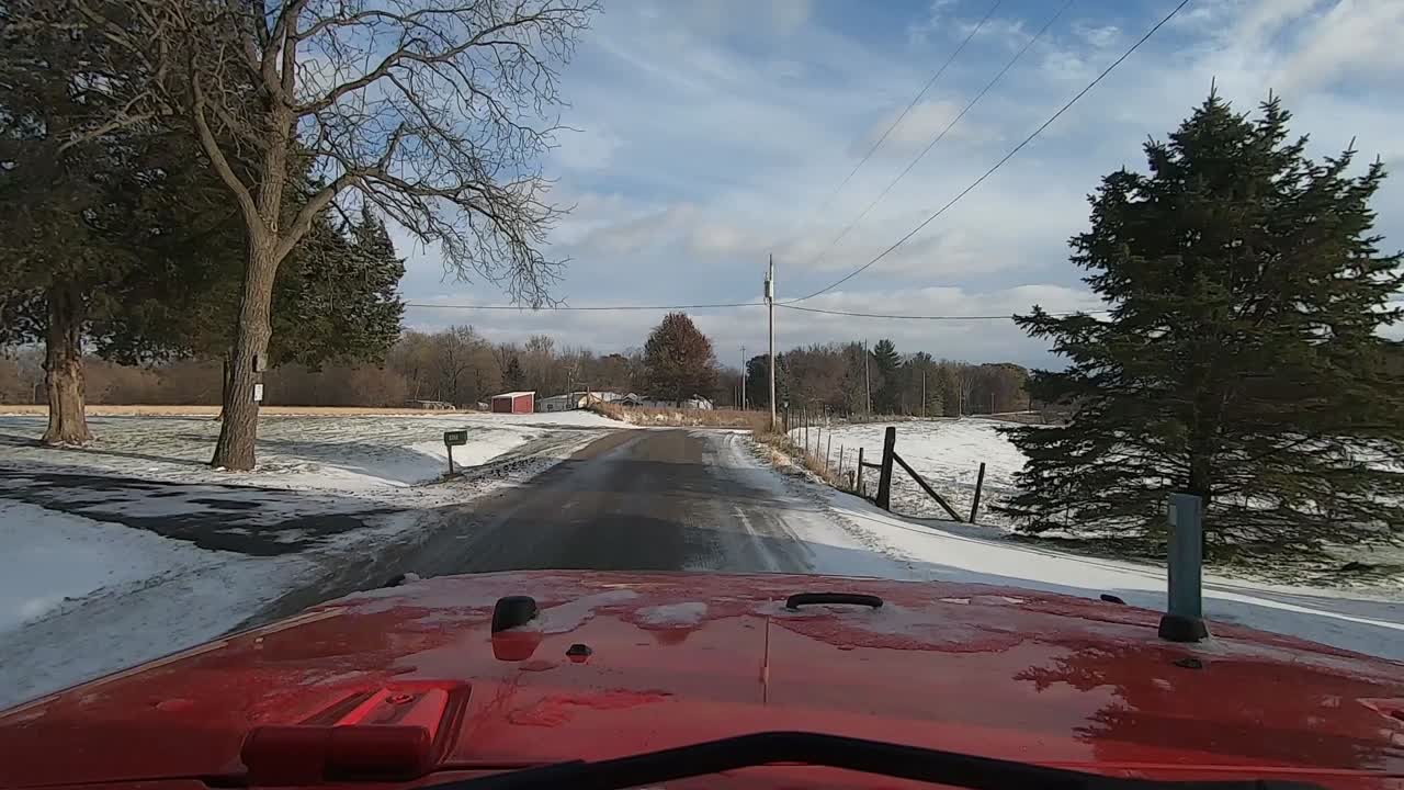 운전석 창밖의 시점
