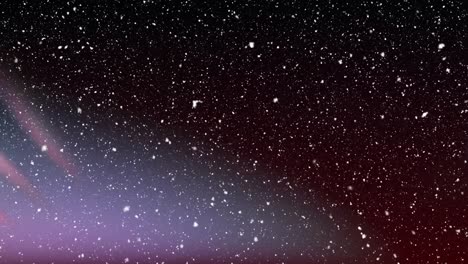 animation of snow falling at christmas over aurora