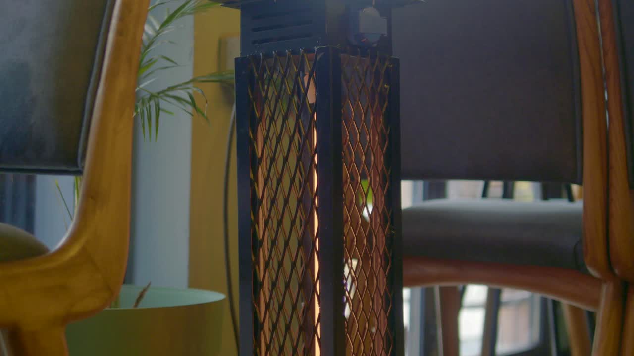 lámpara de calentador de metal moderna y elegante