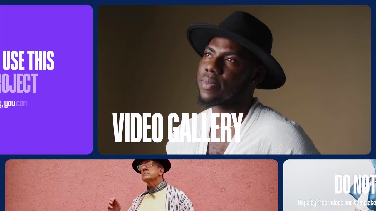 Colorful multiscreen slideshow & beautiful opener with vibrant layouts for media