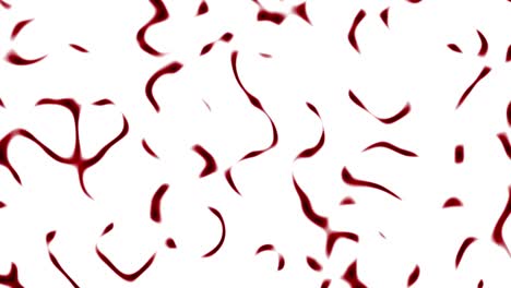 looped animation. abstract colorful wavy red background. 3d rendering.