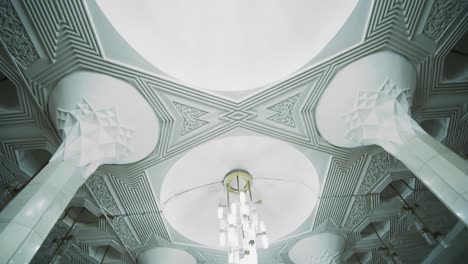 marble columns with decorations at tashkent underground metro metro station