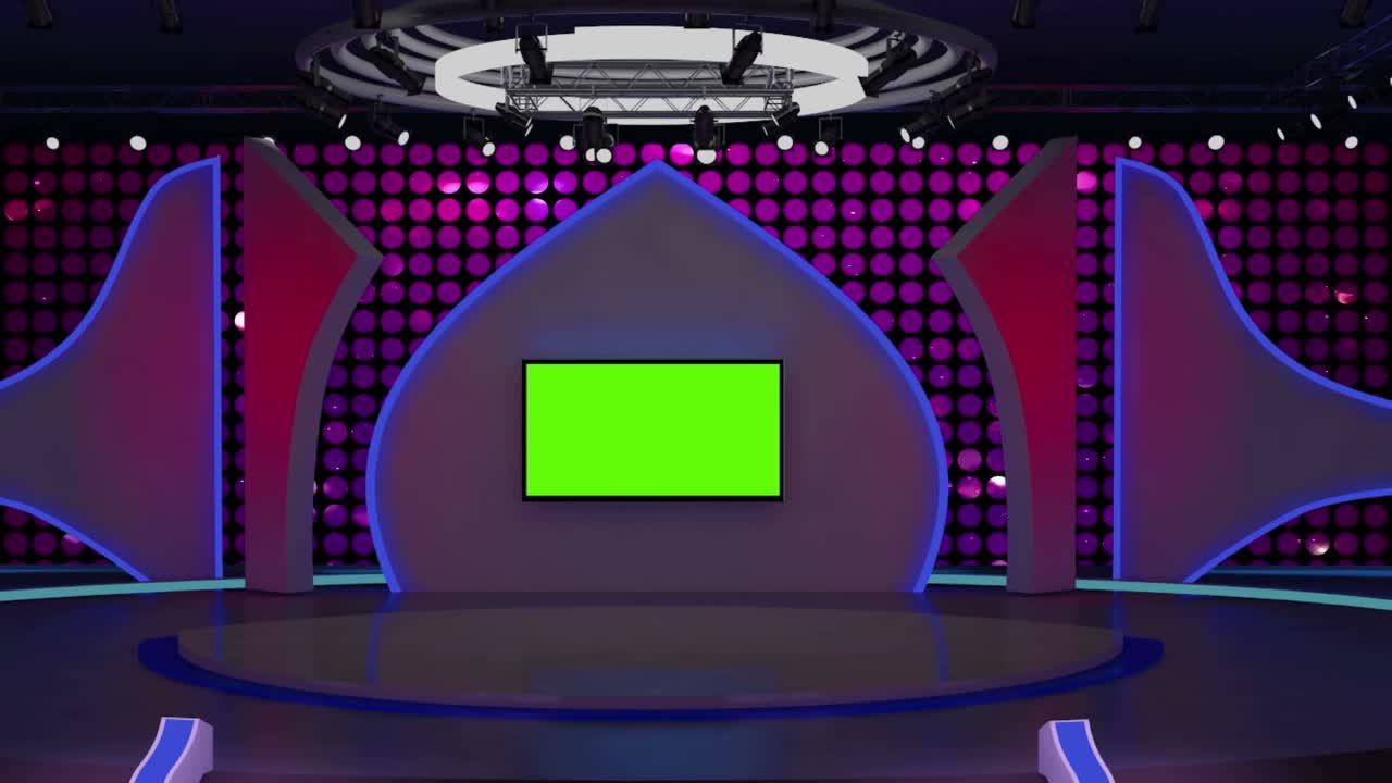 3d 가상 스튜디오 녹색 화면 배경 설정