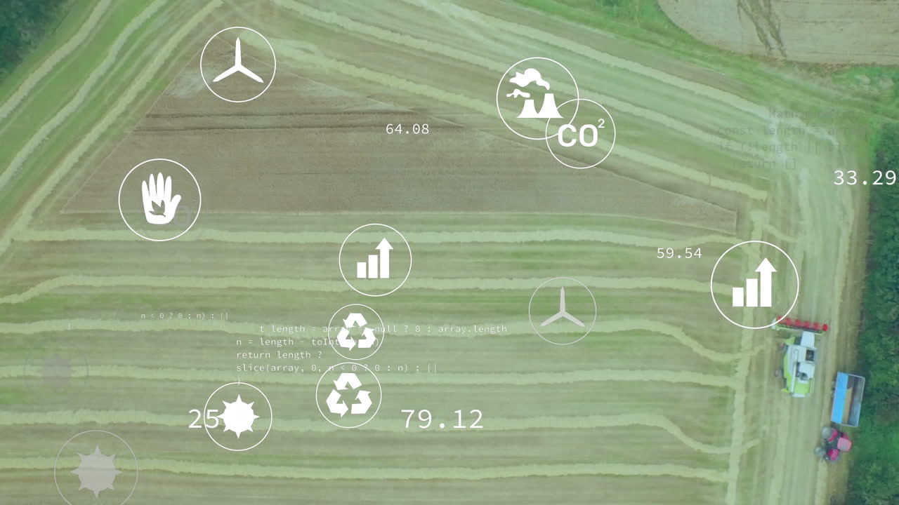 디지털 아이콘의 애니메이션과 필드 이상의 데이터 처리