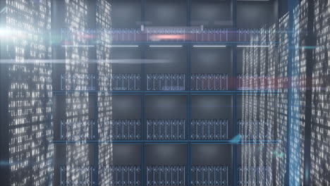 animation of data processing over computer servers