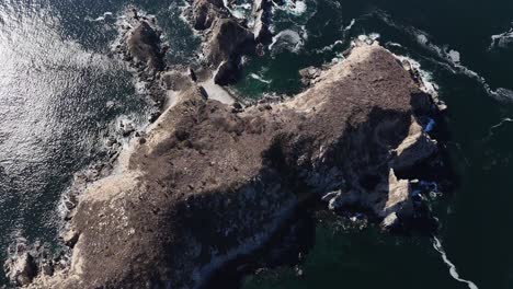 Birds-eye-view-reveals-Cacaluta-Bay-in-Huatulco-National-Park-Oaxaca