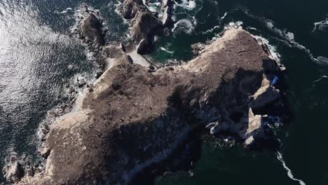 birds eye view reveals cacaluta bay in huatulco national park oaxaca