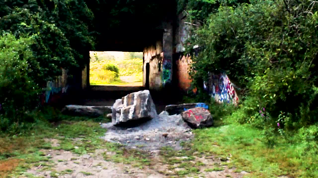 Battery Steele an abandoned fort on Peaks Island Portland Maine