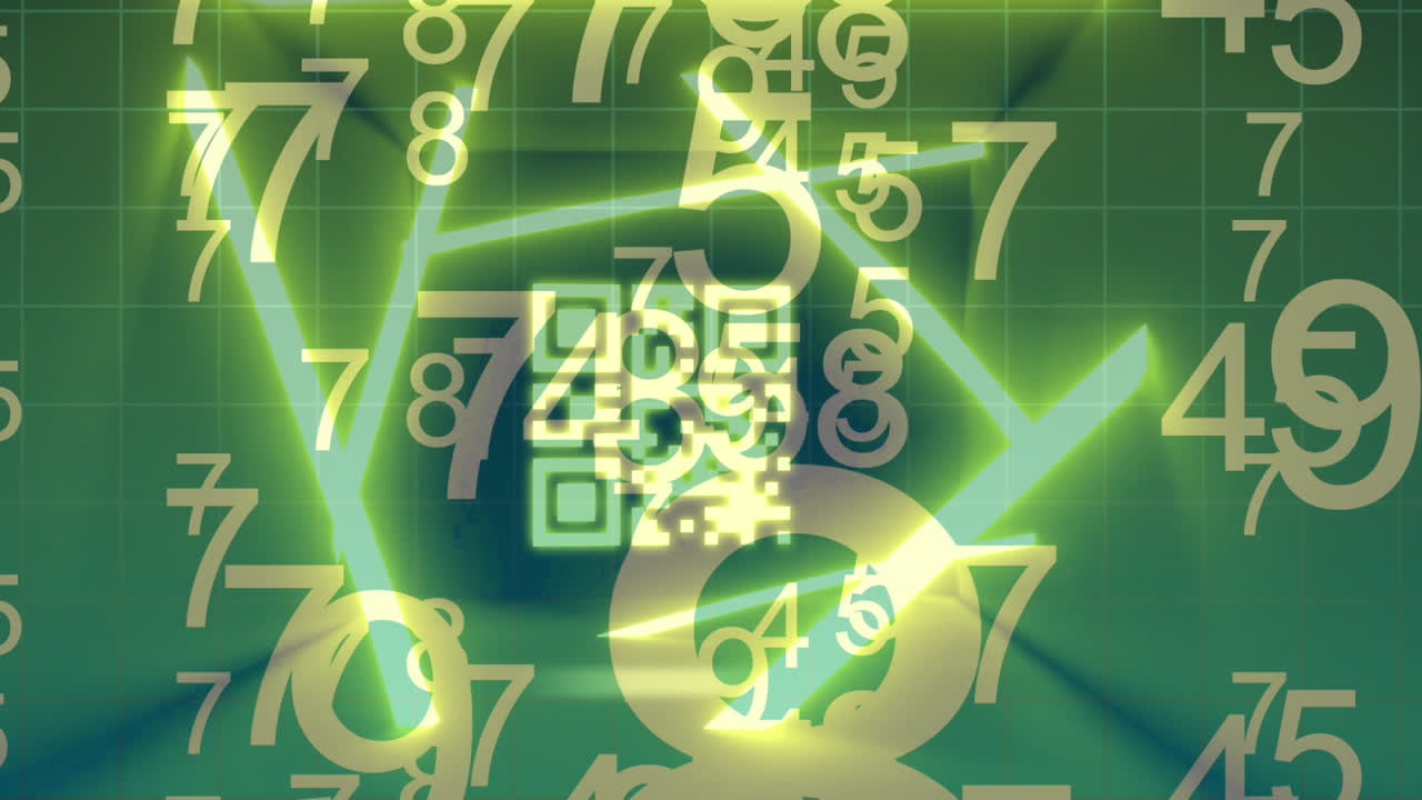 animación del código qr sobre el procesamiento de datos