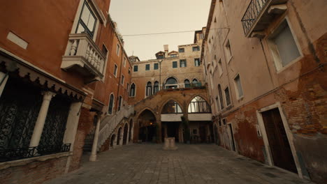 venetian courtyard at dawn