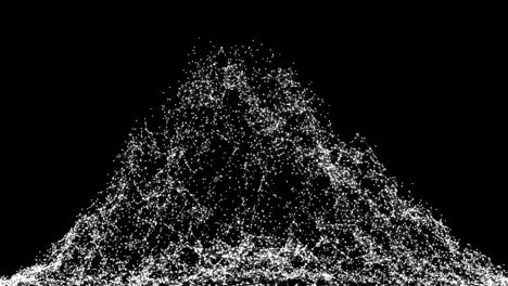 wireframe mountain. digital landscape