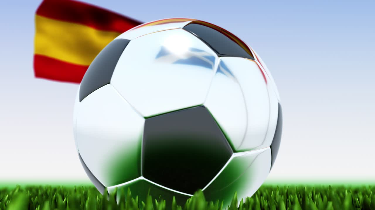 루핑 축구 공 스코틀랜드 vs. 스페인