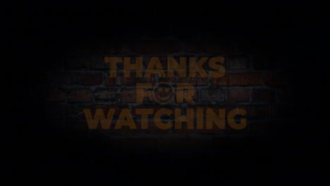 thanks for watching, fire, electric and neon text effect