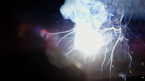 welder welding a metal