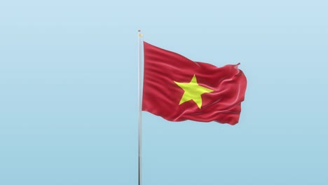 bandera de vietnam con el alfa