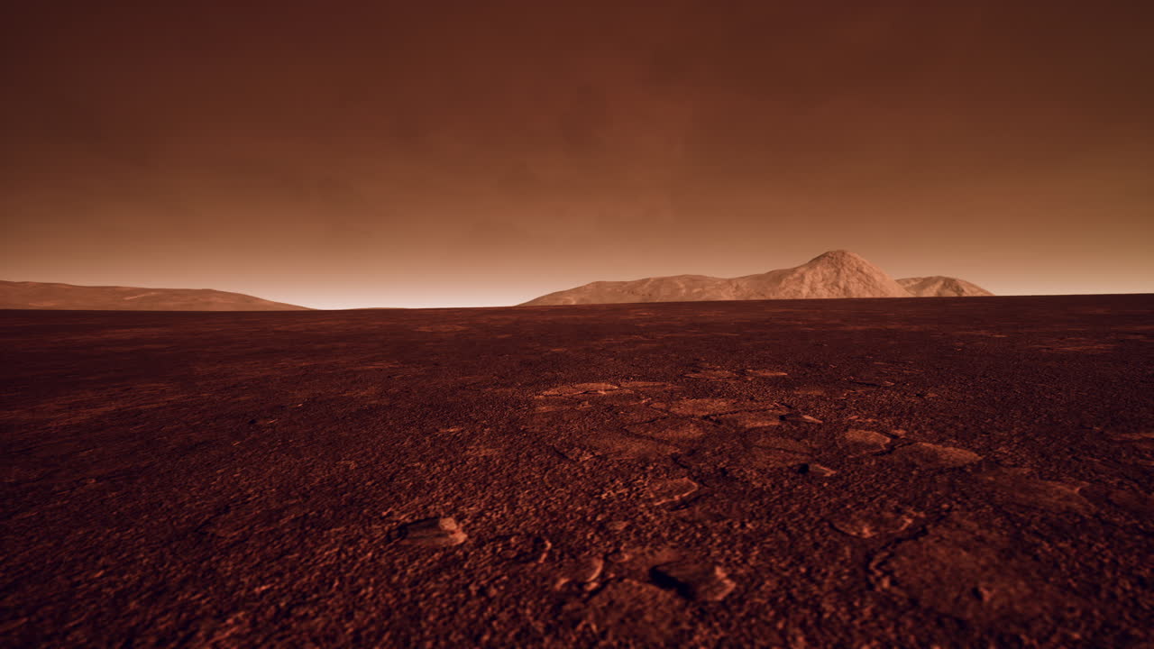 Free stock video - Red planet mars like landscape