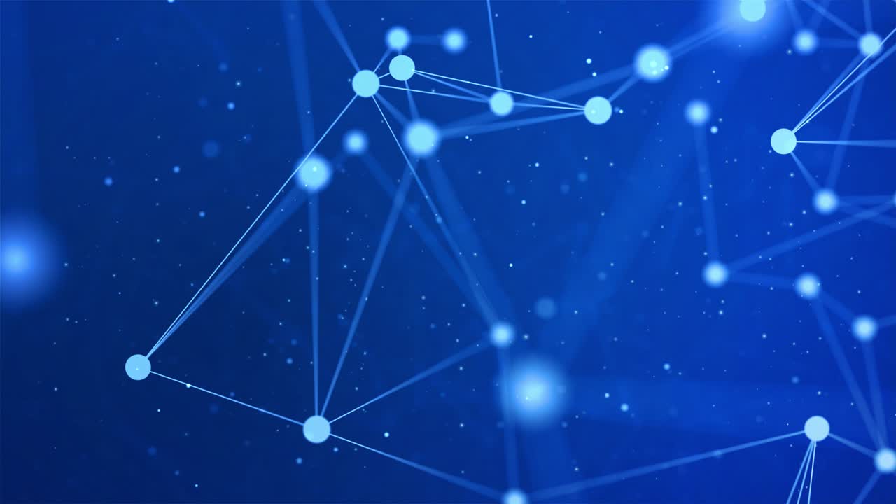 fondo de bucle poligonal abstracto, fondo geométrico que conecta puntos, líneas, triángulos