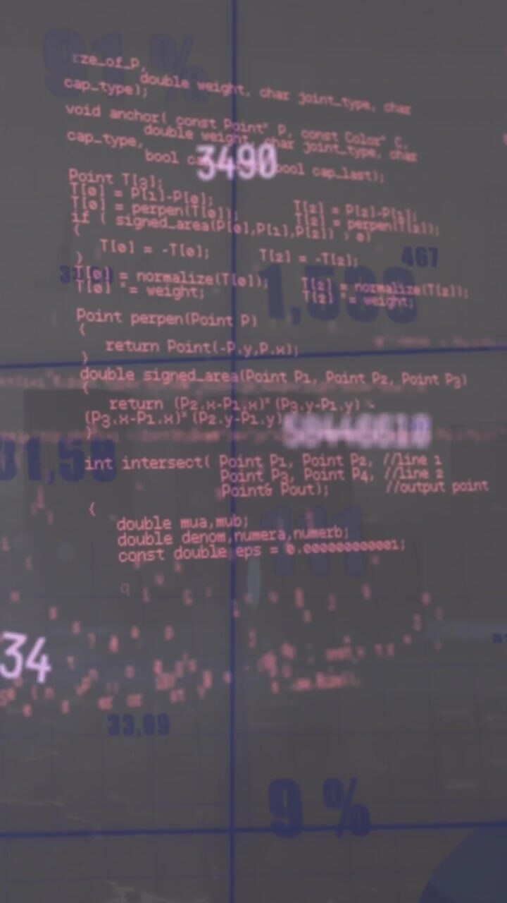 Animation von sich ändernden Zahlen und statistischer Datenverarbeitung vor einer Stadtansicht.