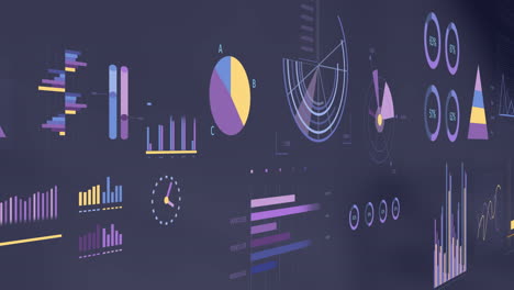 Animación-Del-Procesamiento-De-Datos-Financieros-Sobre-Fondo-Oscuro