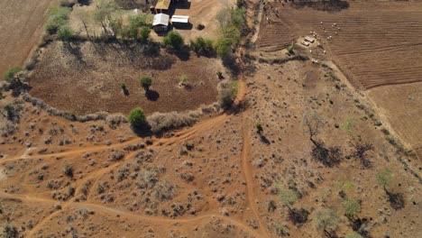 drone view of the rural kenya