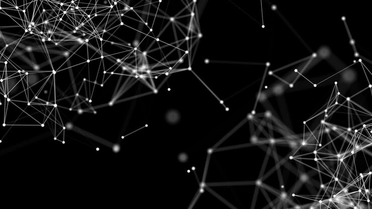 Connessione internet, senso astratto di scienza e tecnologia. Sfondo in loop