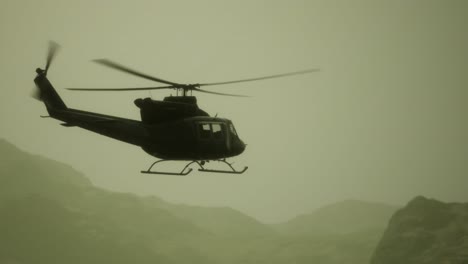 Slow-Motion-United-States-military-helicopter-in-Vietnam