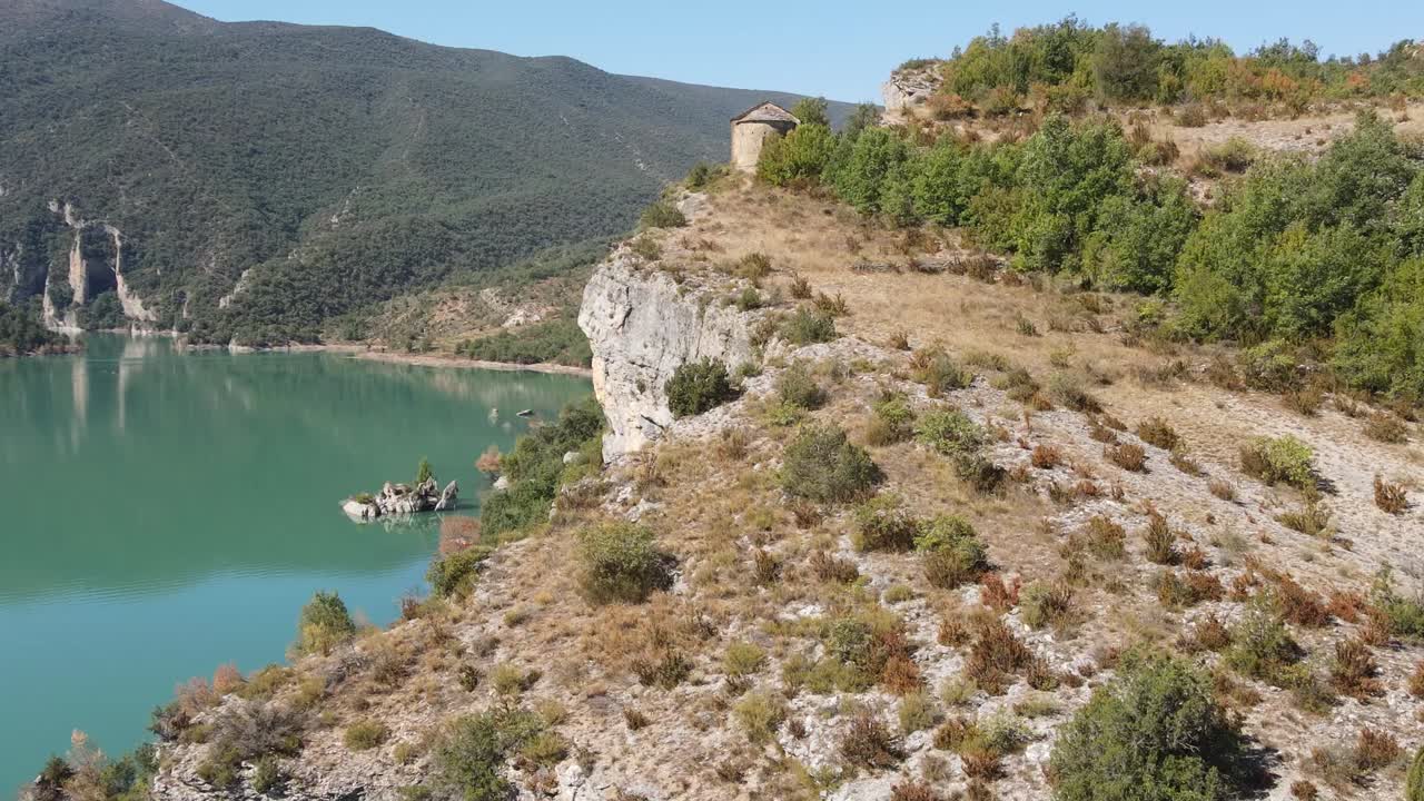 vistas aéreas del cañón de mont-rebei en los pirineos catalanes