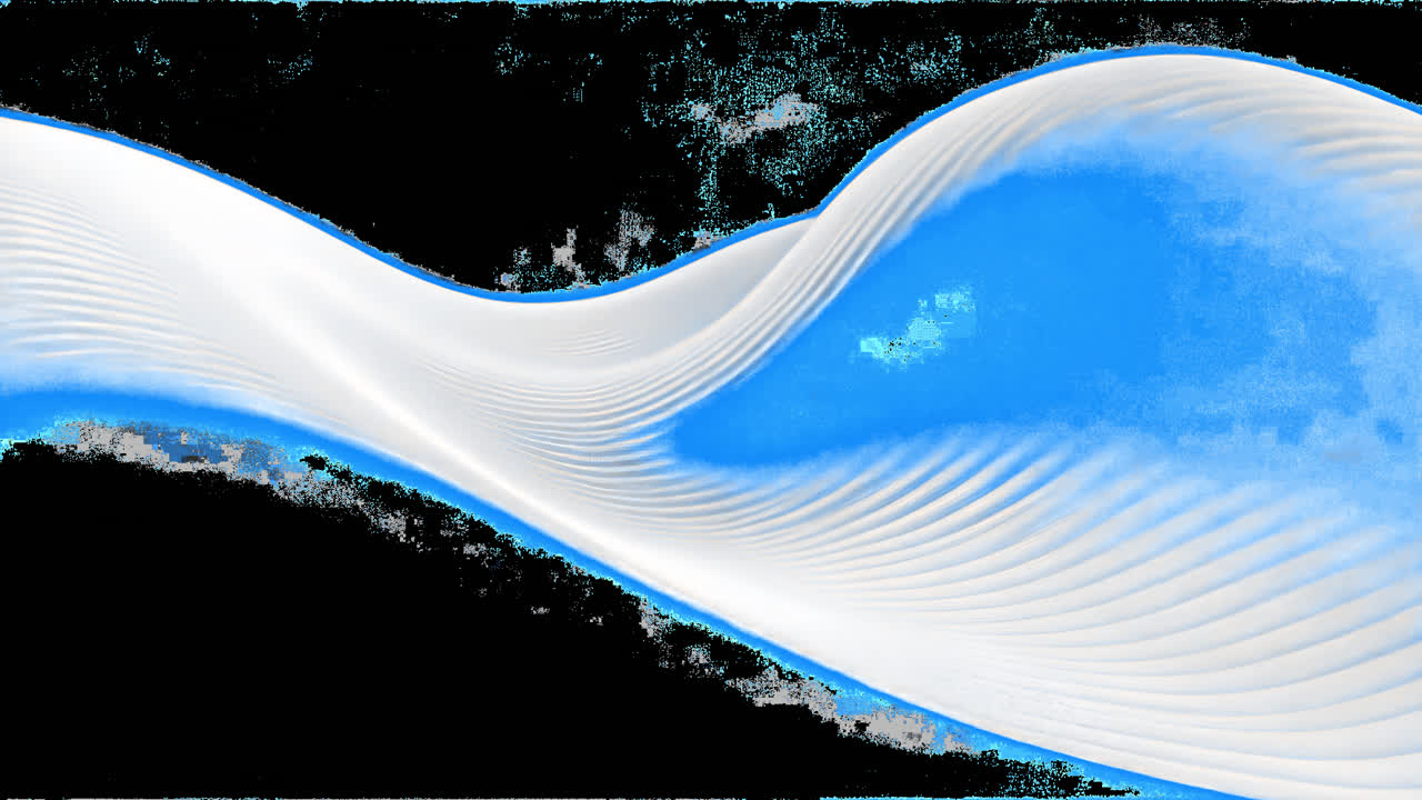 Abstract wave form elegance animated overlay, transparent 4K video, alpha channel, ProRes 4444