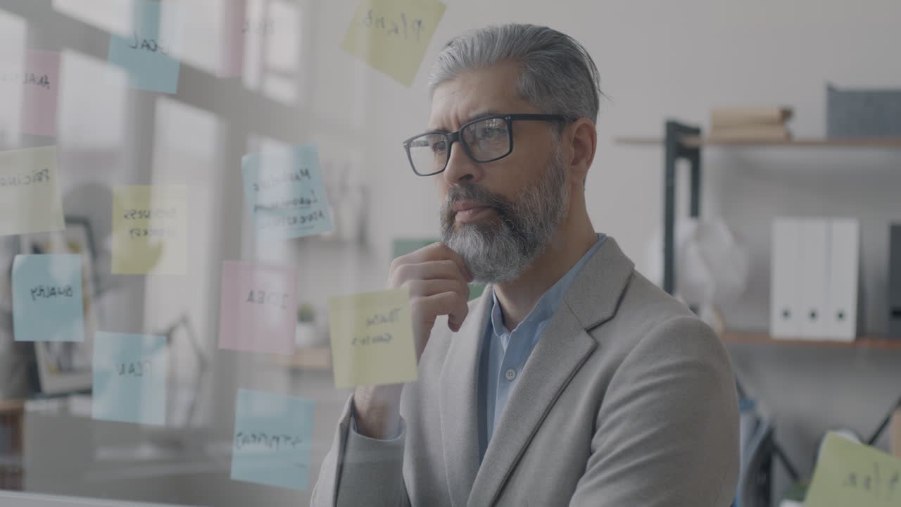 Businessman Deep in Thought, Planning Strategy