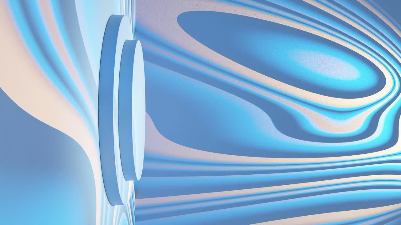 액체 배경으로 전자 상거래 판매 할인 제품 디스플레이 3d 렌더링 애니메이션 트리핑 사이키델릭 무한 루핑 수직