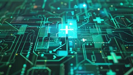 futuristic digital healthcare network and technology
